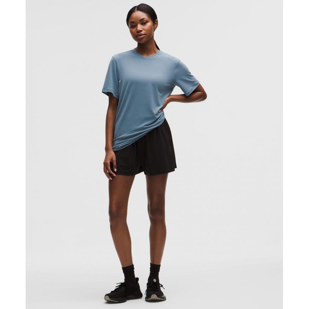 Lululemon Jersey Training Short Sleeve Shirt Steel Blue