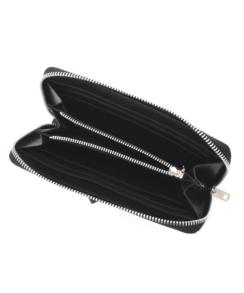 Schott Leather Rider's Zip Wallet, Men's F 010, Black, 782-4970056