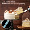 3PCS Offset Spatulas, Icing Spatula for Cake Decorating and Frosting, with Ergonomic PP Handle, Dishwasher Safe (6",8",10")