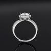 Elegant One Carat Snowflake Zircon Ring for Women – Light Luxury Proposal Jewelry