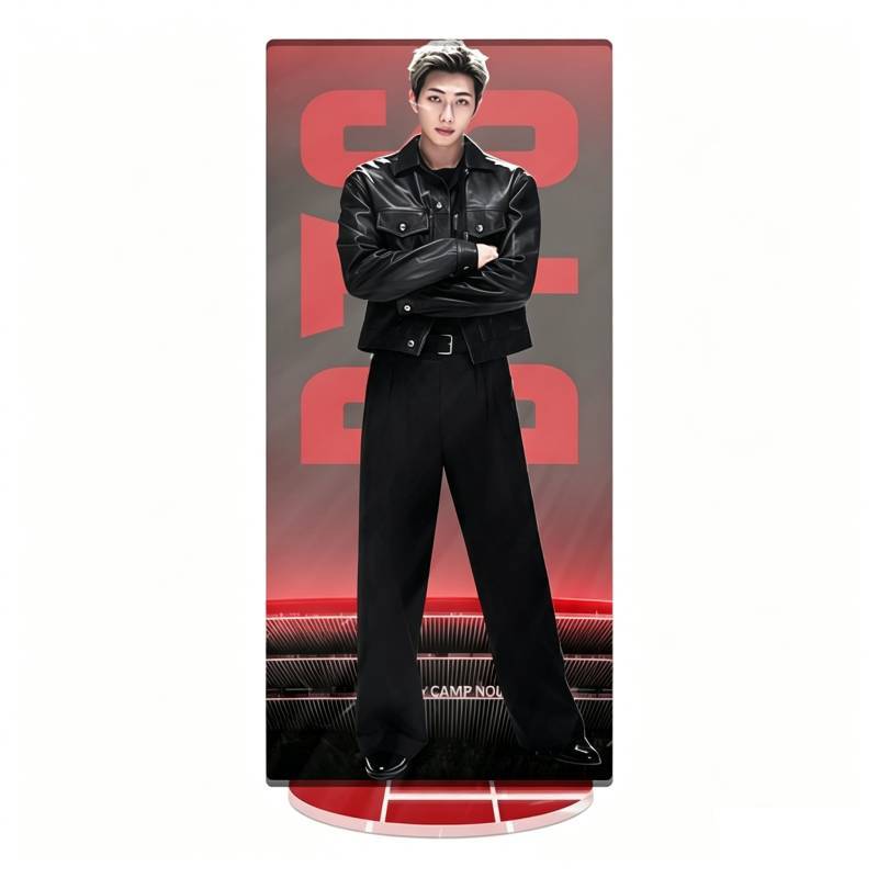 Bts World Tour Acrylic Display With Cnc Cut Seamless Printing For Gift And Decor