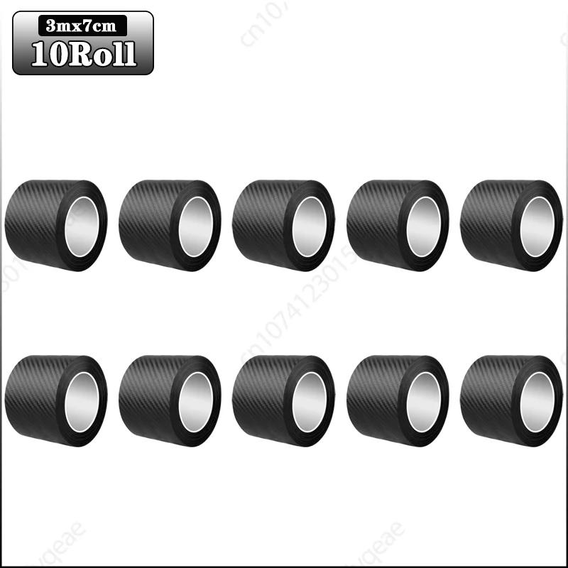 3m Auto 3D Kohlefaser Aufkleber Türschwelle Trittschutz Kofferraumstoßstange Seitenspiegel Kratzschutzband Autoaufkleber
