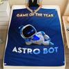 1PC ASTRO BOT Patterned Flannel Blanket Suitable For All Seasons for Home Decor Warmth and Comfort Gifts Holiday Present