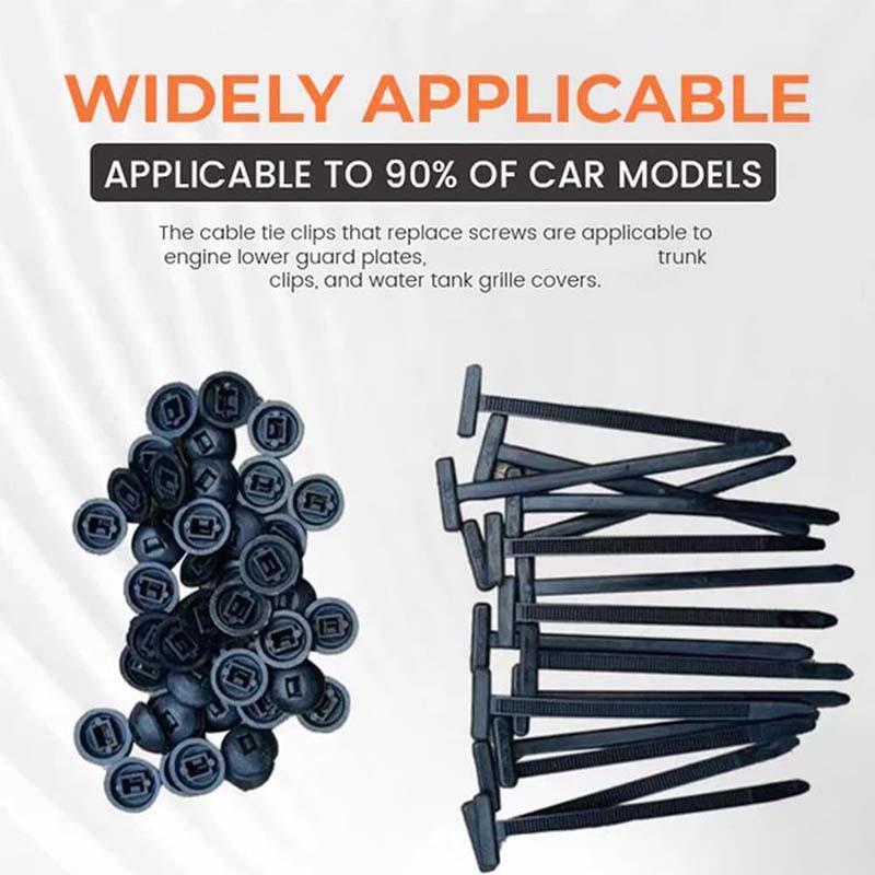 Nylon Universal Cable Tie Buckle Heavy Duty Self-Locking Nylon Zip Ties Holder Multipurpose Plastic Cable Ties Tool