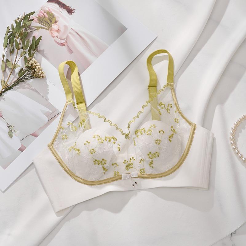 Lenjerie de corp sexy din dantela sutien reglabil cu inel de titan Push Up respirabil