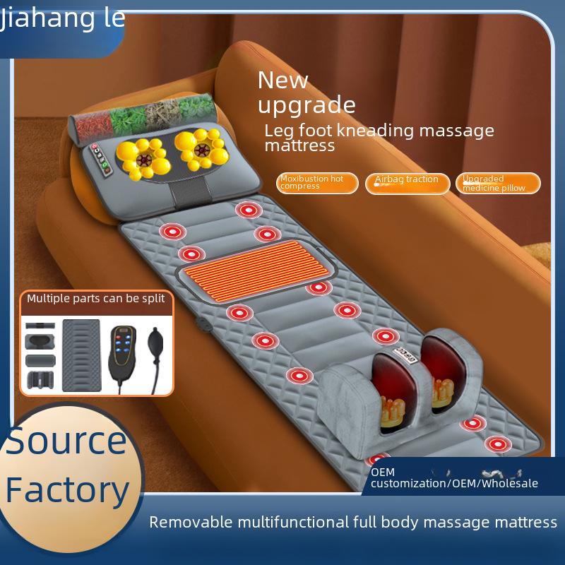 Multifunctional Full-Body Massage Mattress with Airbag Vibration & Heating