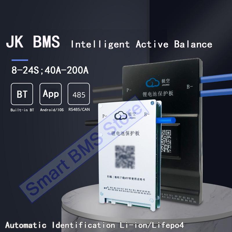 Jikong JK BMS 4s 7s 8s 13s 16s 20s 24s 10s20a 12v 24v 36v 48v 51v 96v 48b 100a 200a Display Seplos Pcb Board Lto Smart Lifepo4