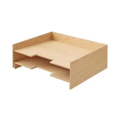 MUJI Wooden Document Organizing Tray Tiers 82603347 A4 2