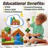 Magnetic Blocks Kids Building Toys, Game-Based Build MagWonder with Magnet Construction Toys, Upgraded STEM Sensory Gift for Kid