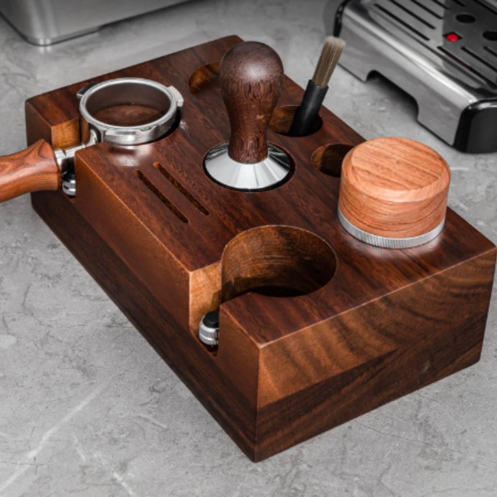 Espresso Pressing Station Base Multifunction Wooden Stand 5153 Mm Wood Coffee