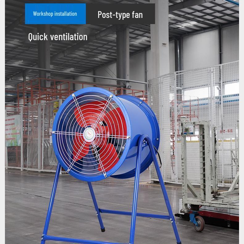SF Axial Flow Fan: Portable, No-Installation Exhaust Fan for Farm and Barbecue, Energy-Saving Ventilation