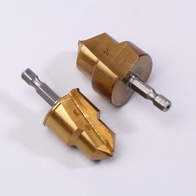 Titanbeschichteter Ppr-Hebebohrer-Wasserrohr-Reparatur-Reibahle-Satz für 4:6 ⁄ 1 Zoll Wasserrohröffnungsbohrer mit Sechskantschaft