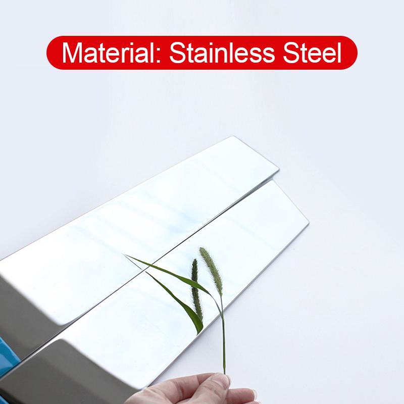 Stainless Mirror Effect Car Window Pillar Posts Cover Trim Strip Stickers For Toyota RAV4 XA50 2019-2024 2024 2024 2024 Hybrid