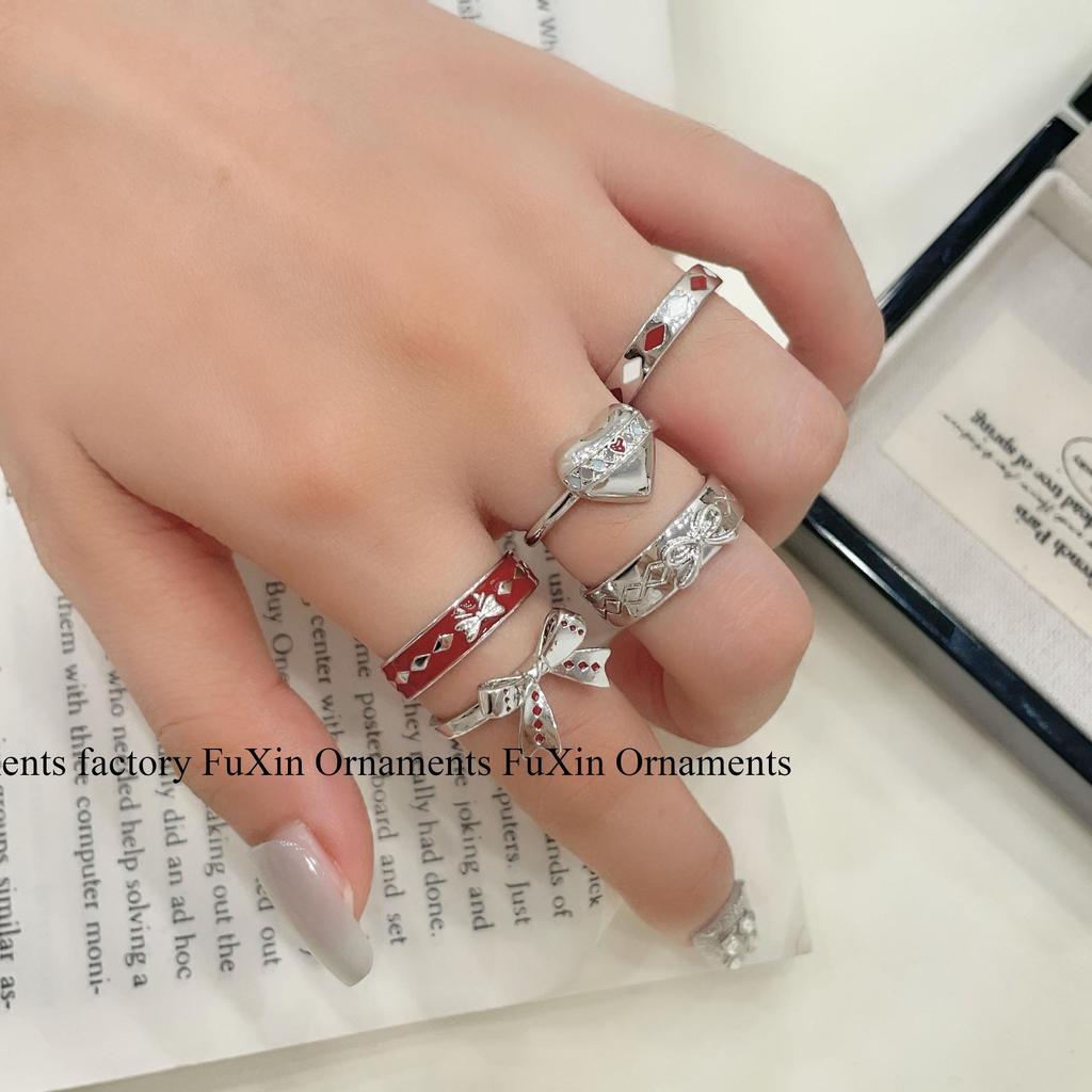 Korean Style Retro Versatile Design Ring Set