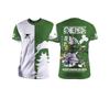 Men's Summer New 3D Round Neck T-shirt Street Leisure Sports Large Top Oversized