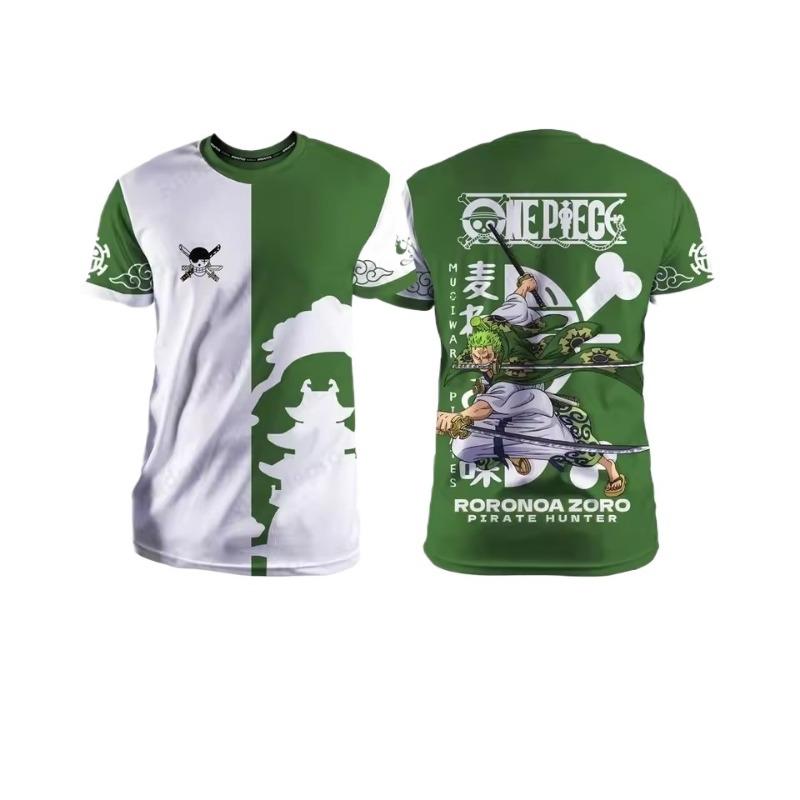 Men's Summer New 3D Round Neck T-shirt Street Leisure Sports Large Top Oversized