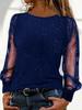 T-shirt Casual a Maniche Lunghe Larghe Europea e Americana 2024