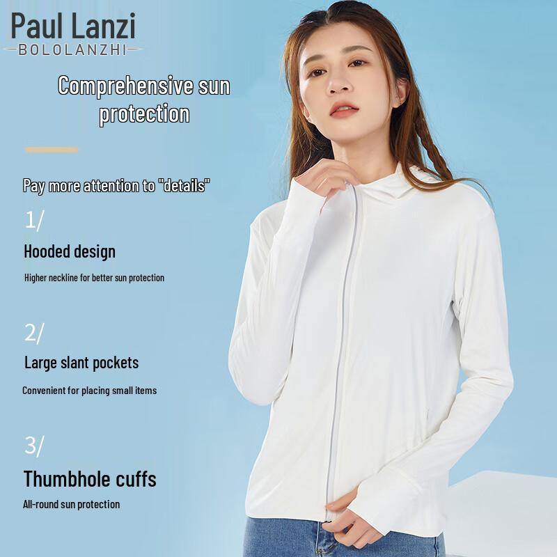 Paul Lanzhi Women's Outdoor UPF50+ Sun Protection Hoodie
