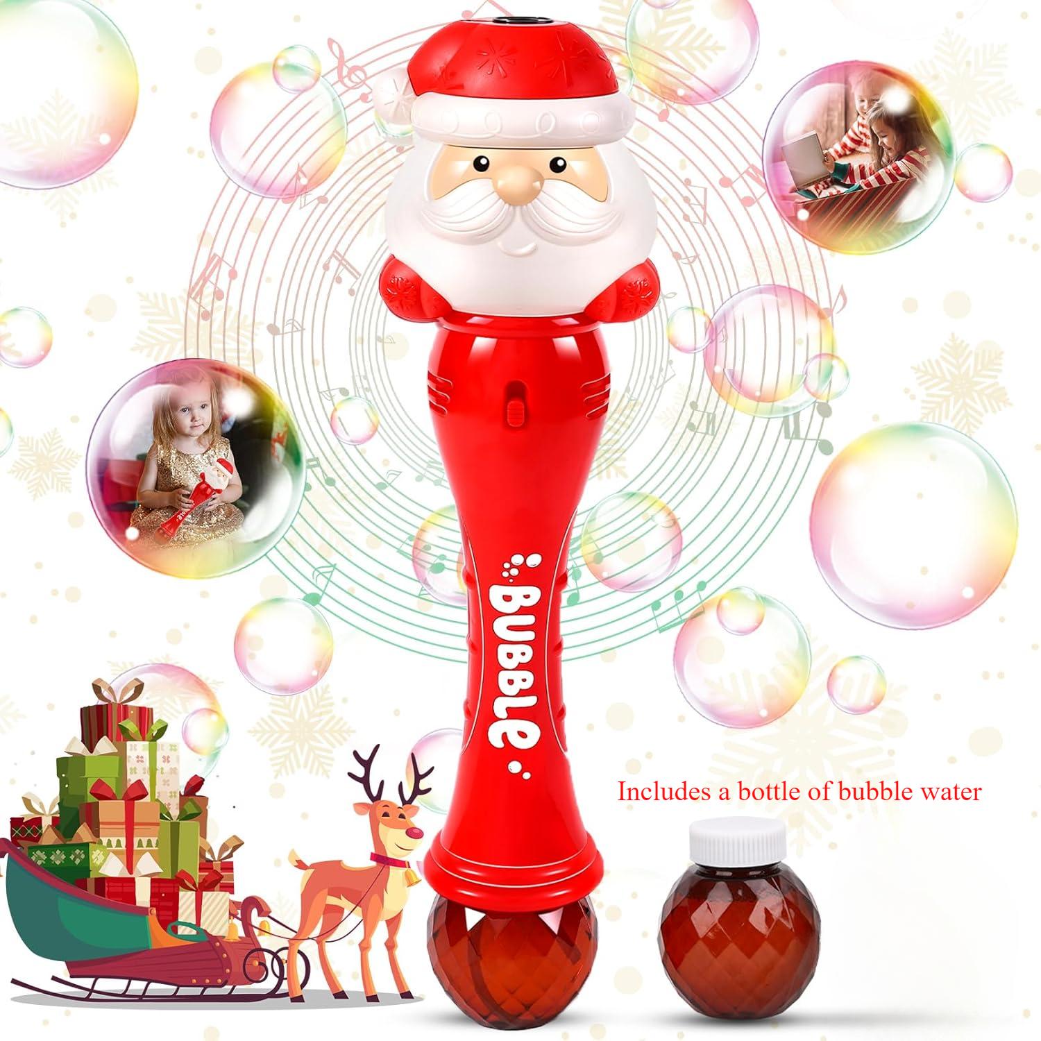 

Рождественские мыльные пузыри игрушки для детей музыкальная и светящаяся автоматическая машина для выдувания пузырей для улицы производитель выдуватель рождественские чулки