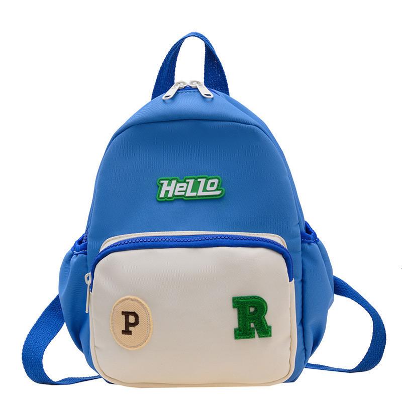 Stylish Large Capacity Kids Backpack Trendy Letter Pattern Nylon School Bag