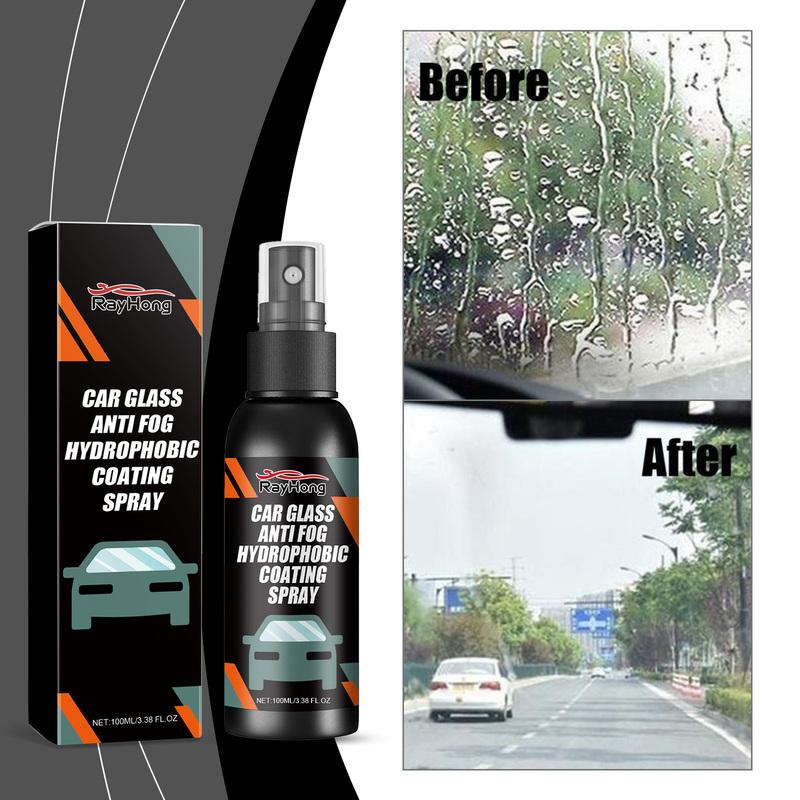 Car Windshield Spray Windshield Mirror Cleaner Stain Hydrophobic Water Repellent Anti-fogging Agent