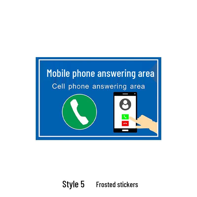 Phone Answering Area Sticker