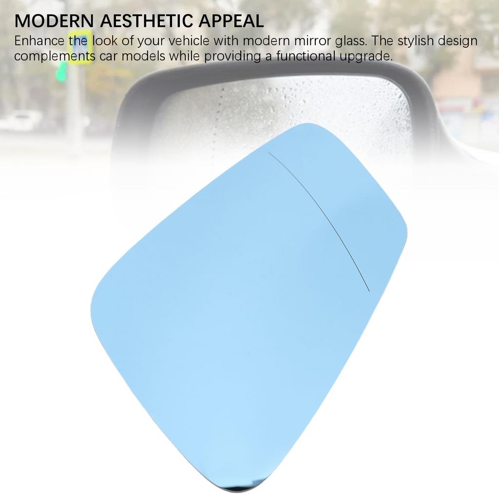 Heated Mirror Glass Clear Vision Blue  Modern  Rearview Mirror Glasses Accurate Fit with Backing Plate for Vehicle