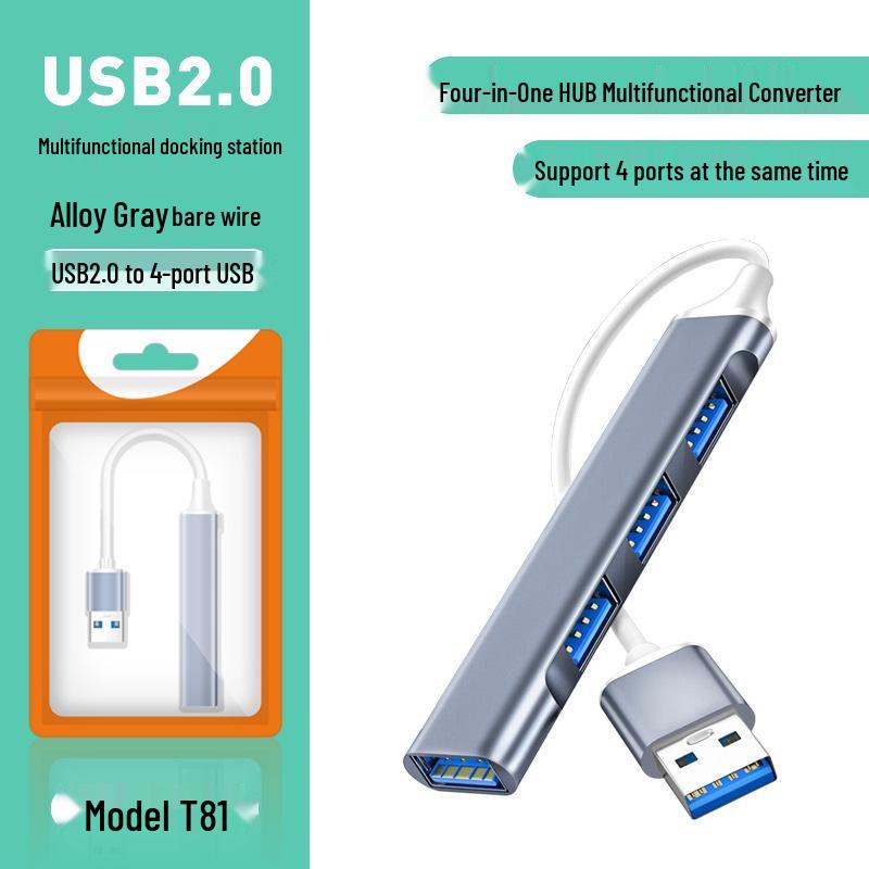4-in-1 USB-C Multi-Function Docking Station Splitter Hub