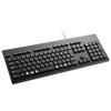 ELECOM Washable Keyboard Wired Waterproof IPX5 Compatible Membrane Full Size with Numeric Keypad Antibacterial Black TK-WS01UMKBK