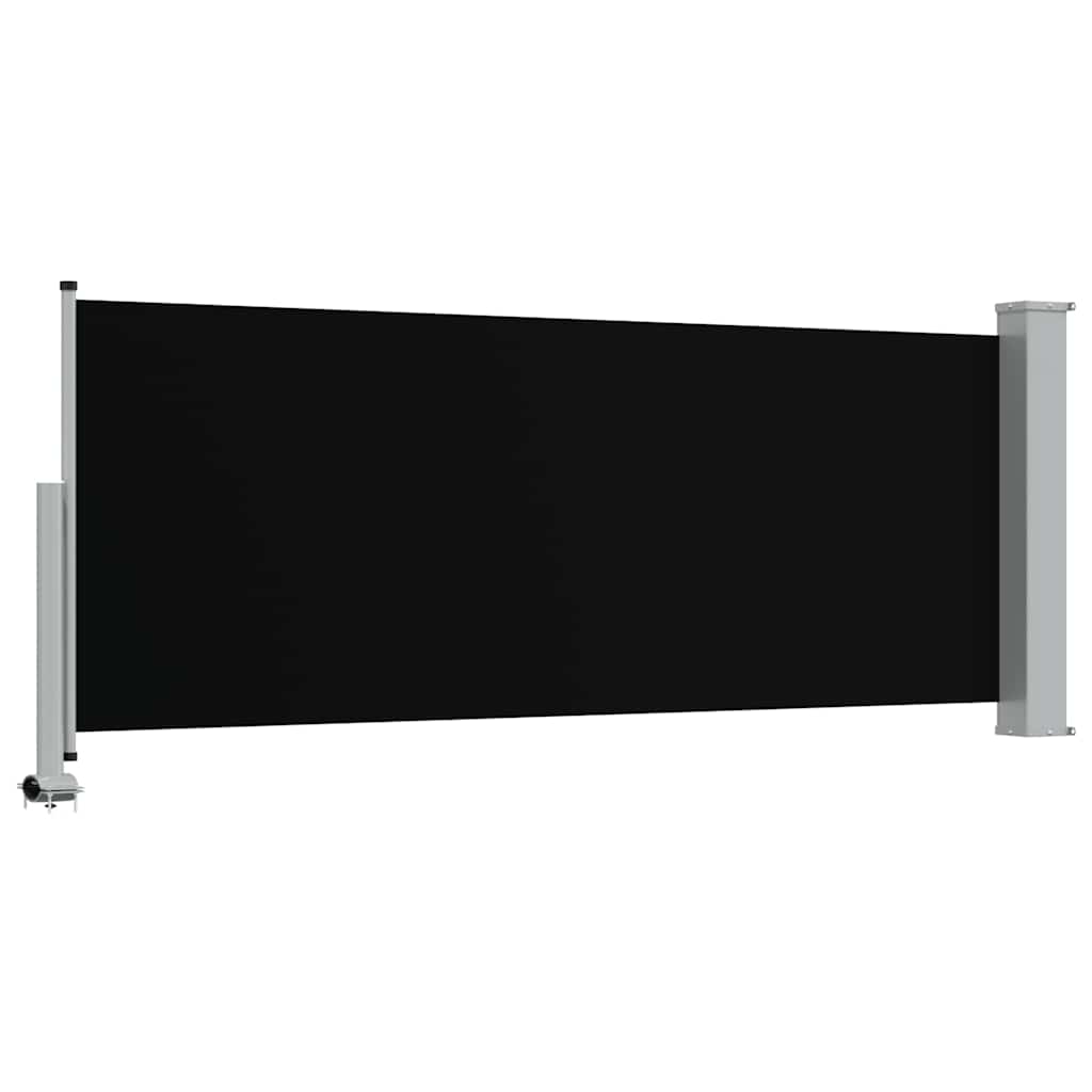 Retractable Side Awning 100 x 300 cm Black