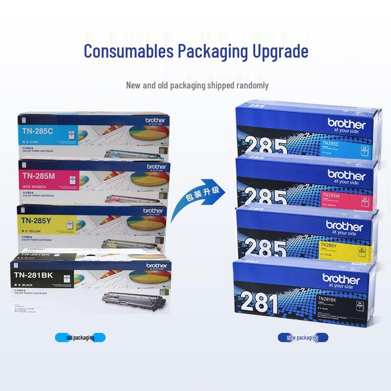 Brother TN281BK TN285CMY 4-Color Original Toner Set