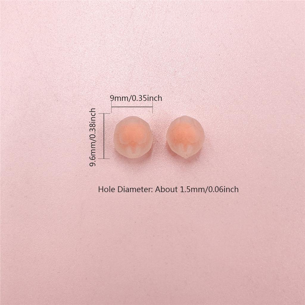 Moda Do Breloczków Akrylowa Biżuteria Making 9*9.6mm Akcesoria Biżuteryjne DIY 20 SZT Bransoletki Okrągły Naszyjnik Do Matowe Luźne Koraliki