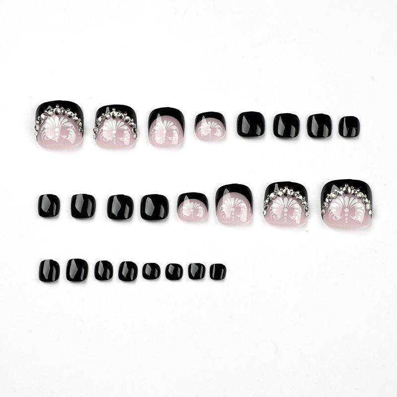 Diamond Press-On Toenail Art Tips