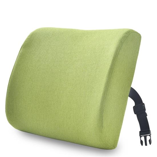 Back Cushion Super Soft Wear Resistant Cotton Flax Lumbar Pillow Memory Foam Seat Cushion for Home