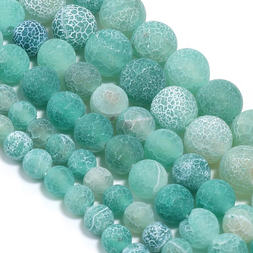 Natural Weathered Agate Stone Beads 6/8/10mm Color Loose Beads Spaced Beads for Jewelry Making Accessories DIY Bracelet Necklace