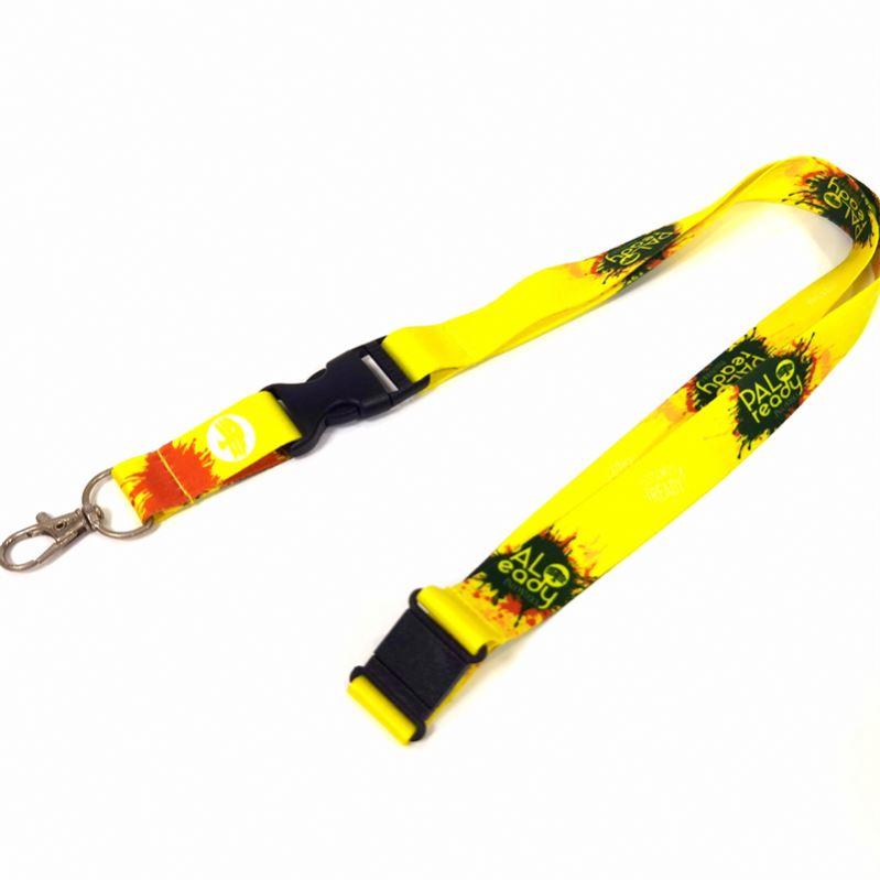 Custom Thermal Transfer Printing Polyester Lanyard ID Badge Holder Blank Neck Strap Key Chain Custom Logo Promotional