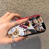 Custodia Nera Morbida per Telefono per iPhone 13 12 11 17 Pro Max XS XR 17Air 15 16 14 Plus 7 8 One Piece Luffy Frutto del Diavolo Zoro