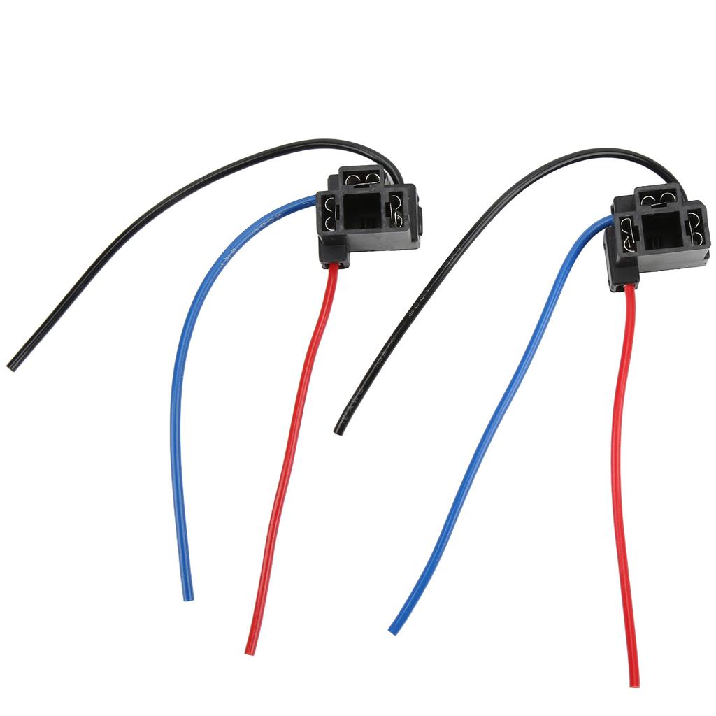 2 Stück Scheinwerferfassungen H4 4 Schwarz Scheinwerferkabelbaum mit Kabel für Industrieanlagen