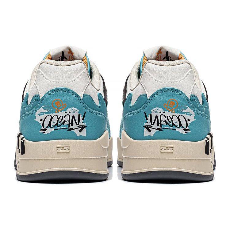 Li Ning Light Blue Ocean Lightweight High Resilience Wear Resistant Breathable Low Top Skate Shoes Men Skate Shoes AGCT415-2