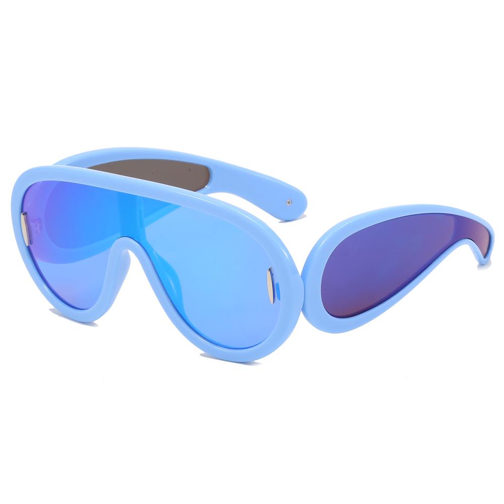 Superhot Eyewear 21906 Fashion 2023 One Piece Oversize Wave Mask Thick Sports Goggle Shades Sunglasses