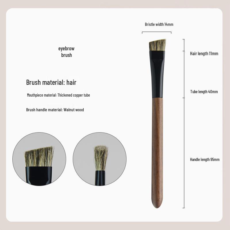 Phoenix Hall Bamboo Makeup Brush Set - Includes Small & Large Animal Hair Eyeshadow Brushes, Snow Fox Hair for Blending Detail.