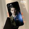 Supernatural Castiel Angel Case For iPhone 13 12 11 14 15 16 Pro Max XR XS X Plus  12 13 Mini Bumper Cover Capa