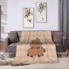 Capybara Blanket Quality Soft Warm  Bedding Throws Winter Girls Boys Couch Chair Sofa Bed Print Bedspread