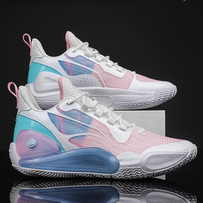 Mesh Couple Basketball Shoes for Men and Women Breathable Wear-resistant Non-slip Comfortable Casual Sports Shoes
