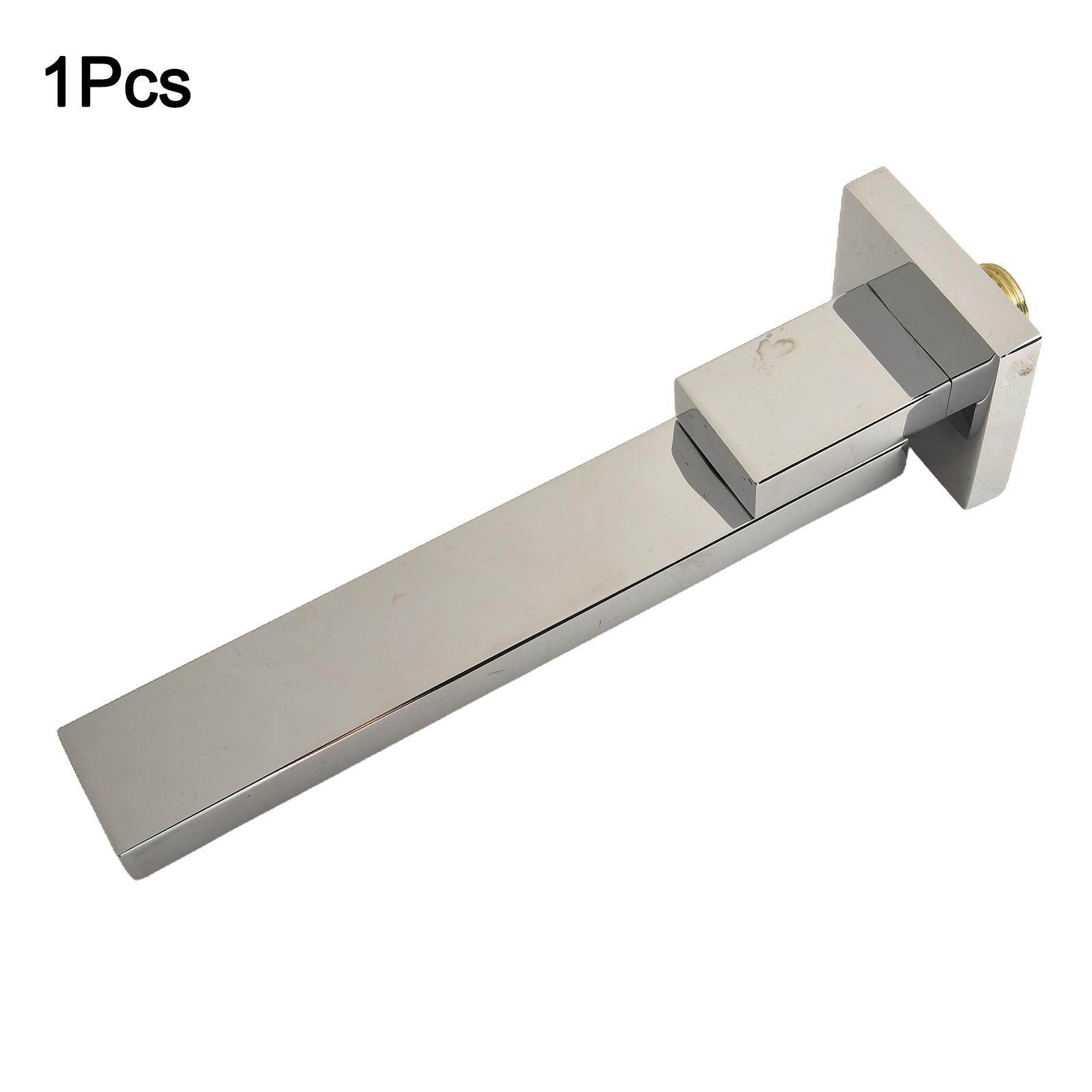 360 Degree Rotation Faucet Foldable Nozzle Faucet Wall Mounted Bathtub Faucet серебряный