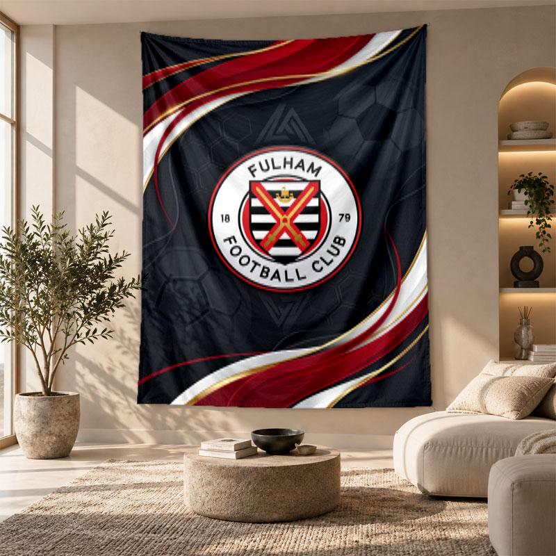 Decorative Tapestry,Fulham Football Printed Wall Art, Lightweight Wall Hanging For Bedroom Background