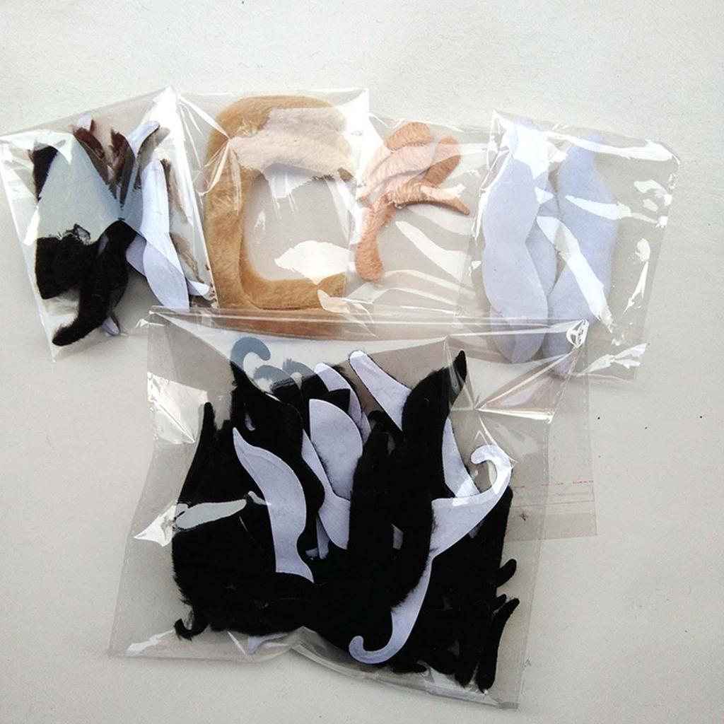 Halloween 16 Styles Fake Moustache Artificial Beards Novelty Sturdy Lifelike Costume