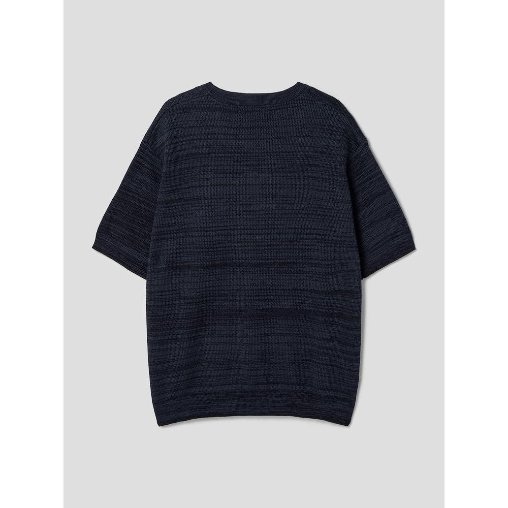 8seconds Mini Print Knit Short Sleeve Knit Navy (264751Cy1R)
