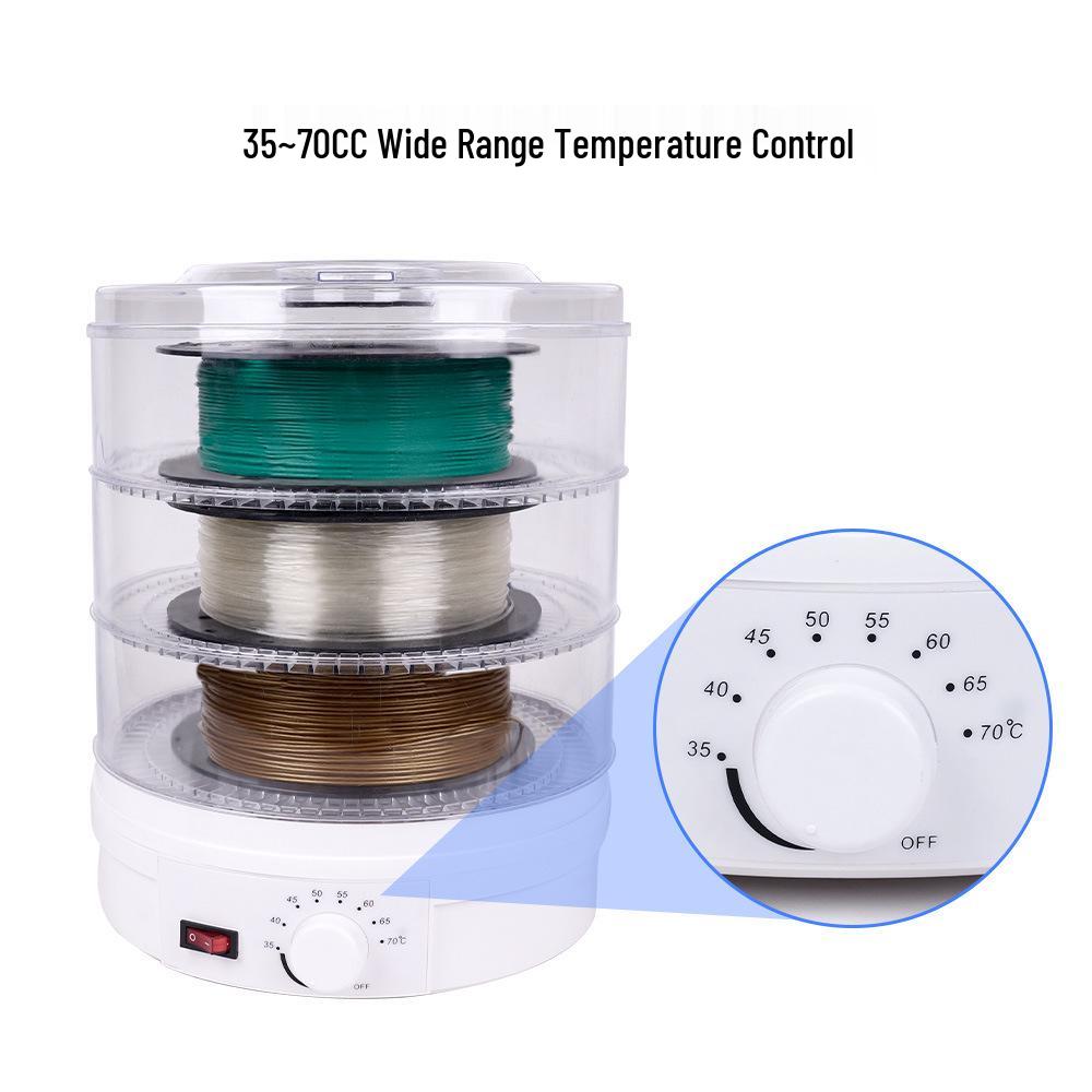 3D Printer Filament Dryer: Moisture & Dust-Proof PLA ABS PETG Air Dryer with Constant Temperature Control