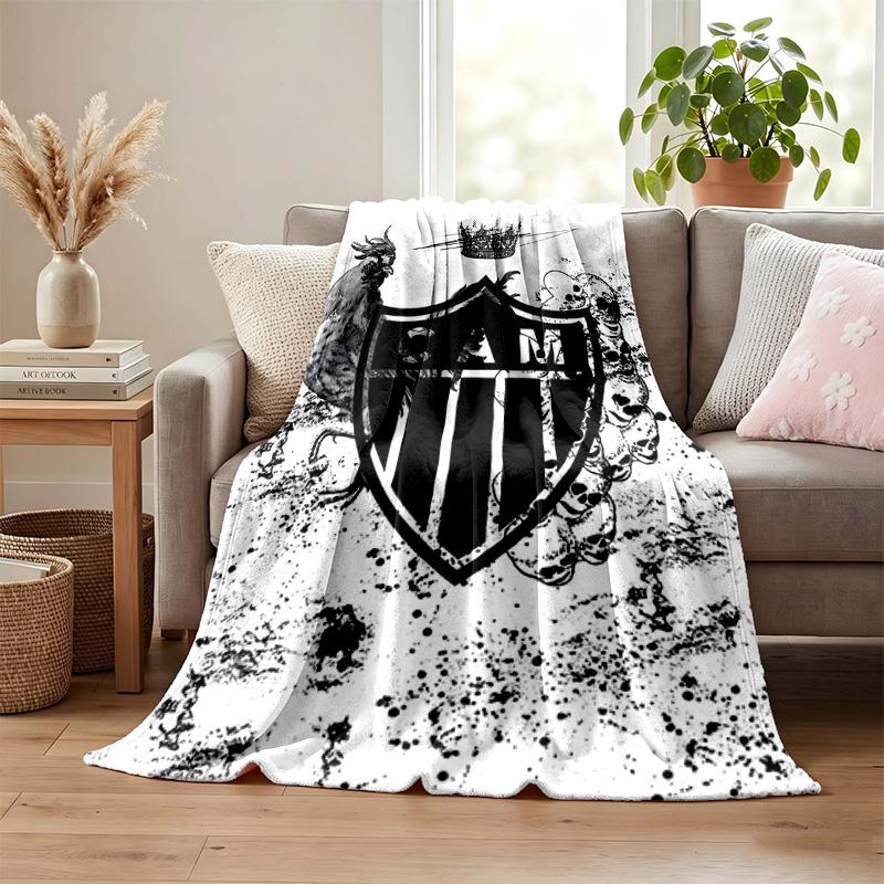 Clube Atletico Mineiro blanket Flannel Blanket Soft Cozy Plush Throw for Sofa Bed Lightweight Home Decoration Gifts for Christmas various holidays